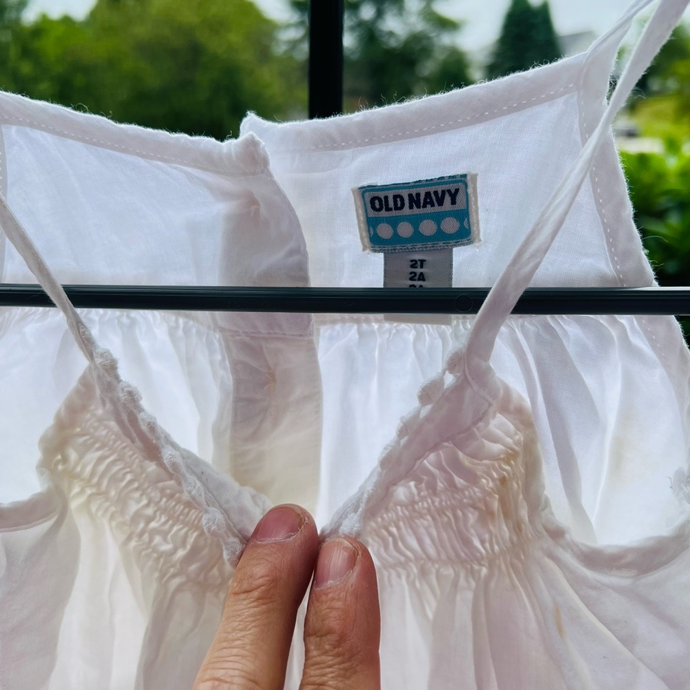 Old Navy White Lace Trim Sleepwear Chemise